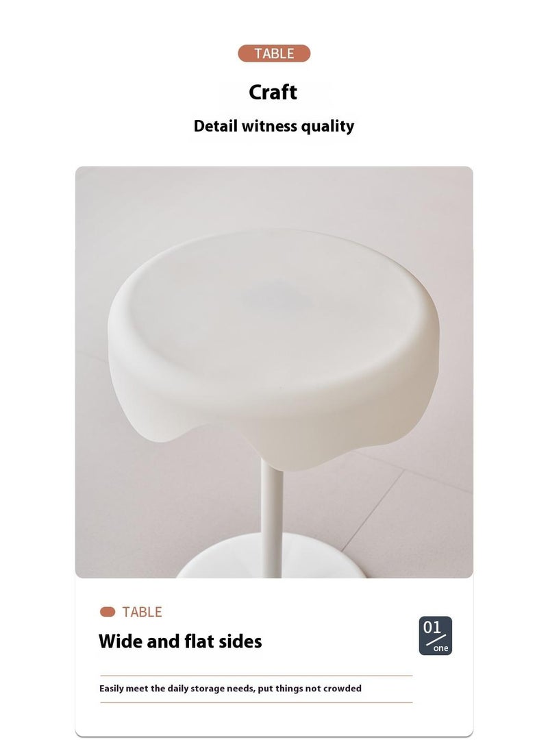 Bluejw - Home Side Tables For Small Spaces Sofa Side Table Small Coffee Table Movable Waterproof End Tables For Living Room Bedroom Balcony Office Ice Cream Shelf - Image 1