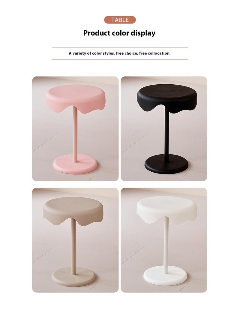 Bluejw - Home Side Tables For Small Spaces Sofa Side Table Small Coffee Table Movable Waterproof End Tables For Living Room Bedroom Balcony Office Ice Cream Shelf - Image 1