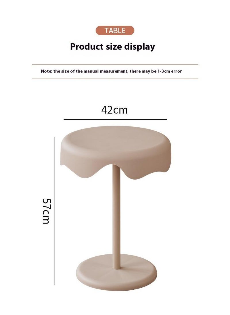 Bluejw - Home Side Tables For Small Spaces Sofa Side Table Small Coffee Table Movable Waterproof End Tables For Living Room Bedroom Balcony Office Ice Cream Shelf - Image 1