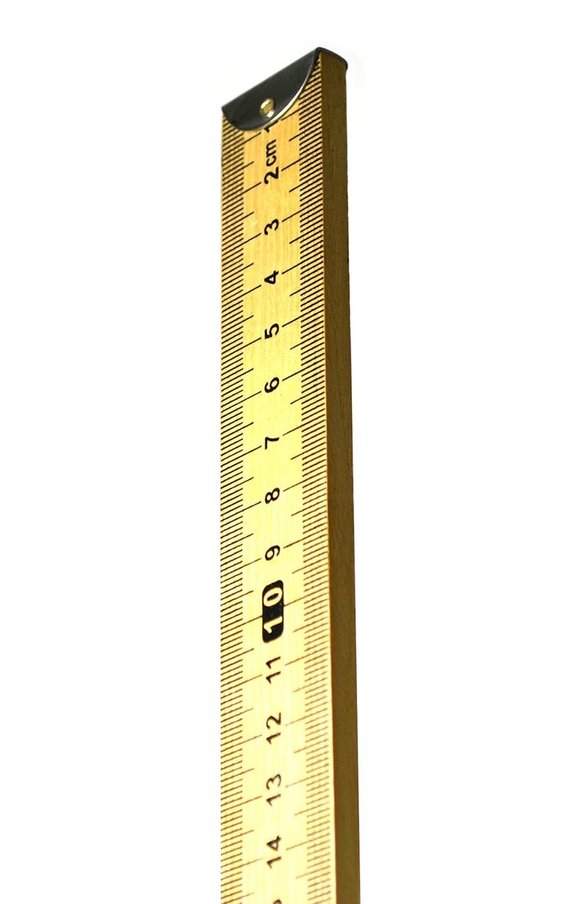 EISCO Double Sided Meter Stick - Hardwood Metric Meter Stick, Horizontal Reading & Protective Metal Ends - Image 1