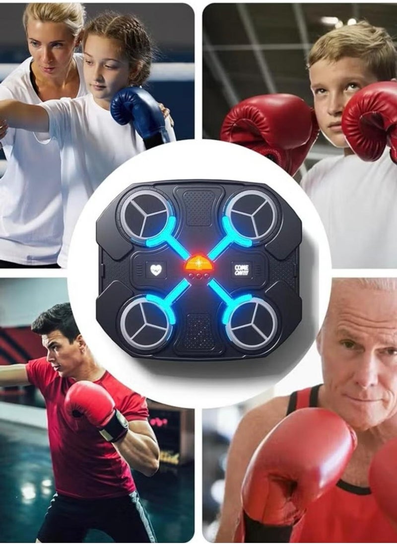 Intelligent Boxing Machine with Music,USB Charging, Bluetooth Boxing Machine with Boxing Gloves,Home Workout Boxing Target Machine,