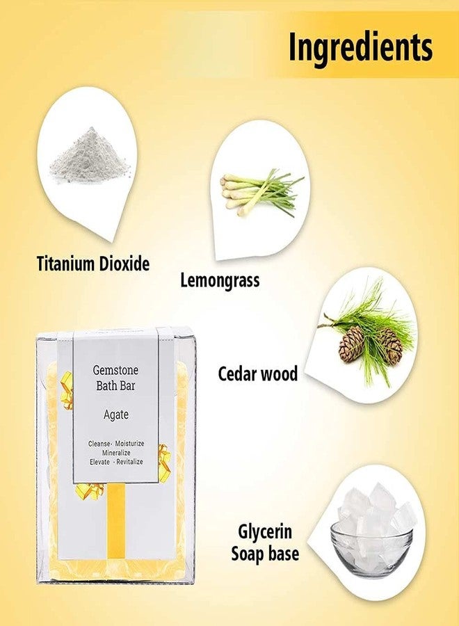 Seer Secrets Beauty Gift Hamper Handmade Ruby & Agate Bath Bar for Deep Cleansing Soap Moisturized & Glowing Skin| Paraben, Sulphate & Chemicals Free Soap - 161gm (Pack of 3) - Image 4