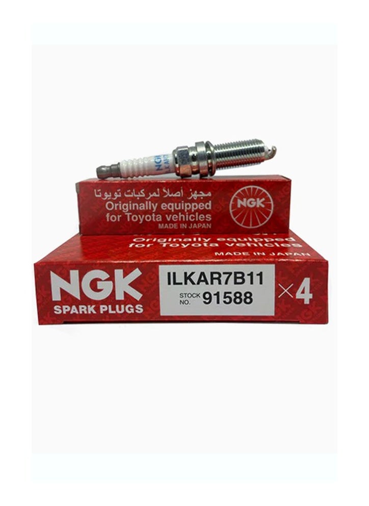 NGK - 91588 ILKAR7B11 Iridium Spark Plugs - Image 1