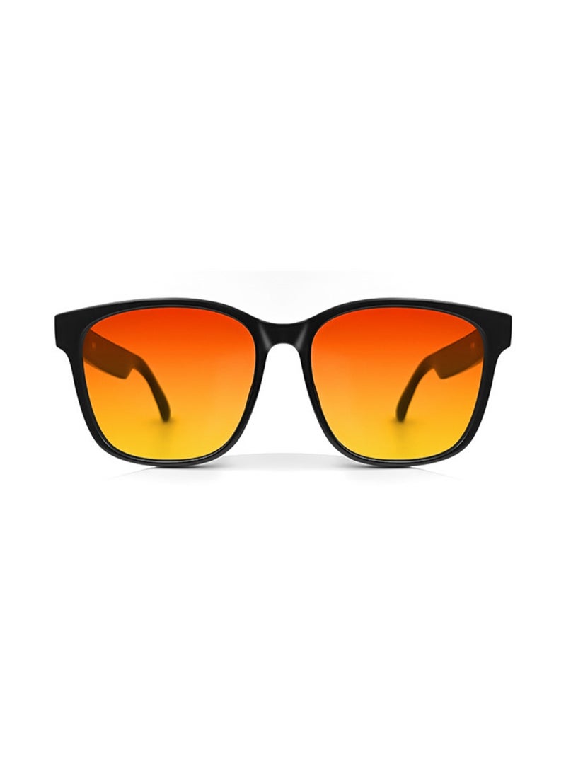 Smart Bluetooth Glasses For Listening To Music, Talking, Navigating, And Anti-Ultraviolet Polarized Lenses, Suitable For Driving, Fishing, Riding, And Cycling (GS08 Polarized Orange) - Image 1