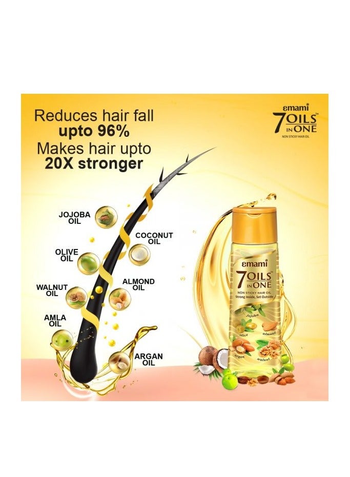 Emami 7 Oils In One Non Sticky Damage Control Hair Oil, 300 m - Image 3