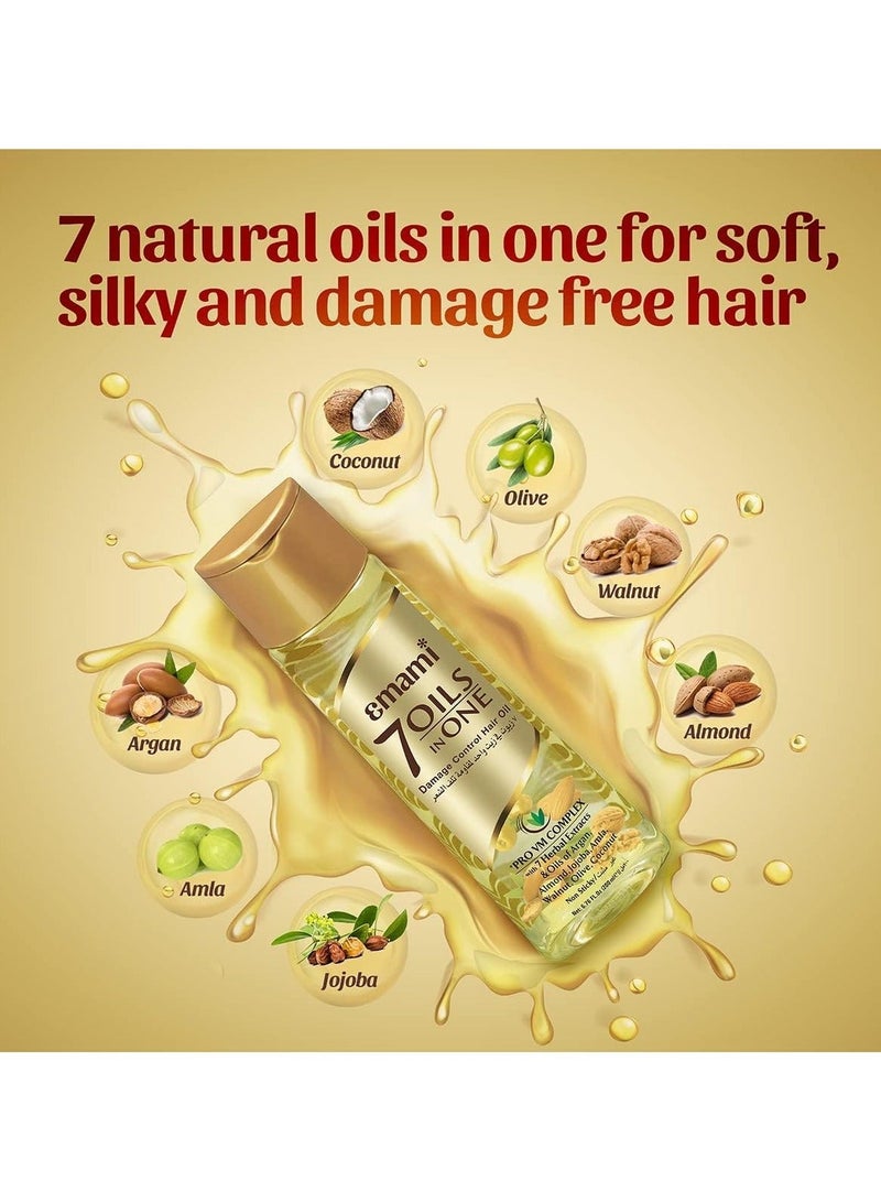 Emami 7 Oils In One Non Sticky Damage Control Hair Oil, 300 m - Image 4