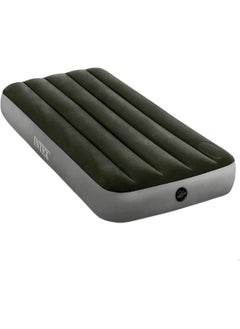 INTEX Green Inflatable Bed Mattress And Standard Foot Pump  - Image 1