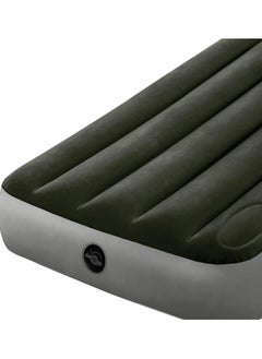 INTEX Green Inflatable Bed Mattress And Standard Foot Pump  - Image 2