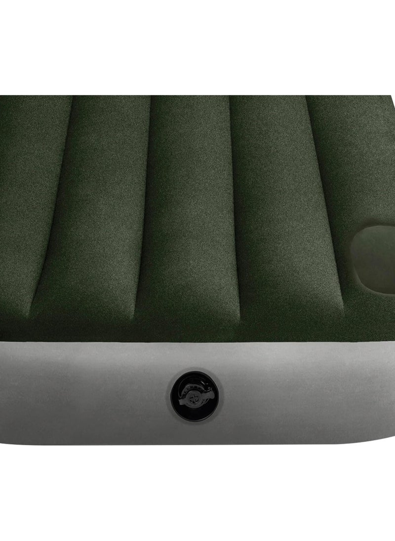 INTEX Green Inflatable Bed Mattress And Standard Foot Pump  - Image 5