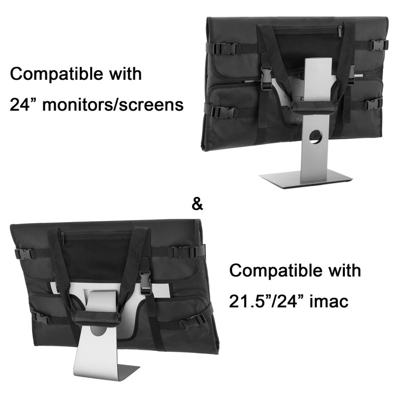 Trunab Carrying Case for 24" Monitors/LCD Screens Compatible with iMac 21.5"/24", Protective Monitor Travel Bag with Padded Velvet Lining (Patented Design) - Image 2