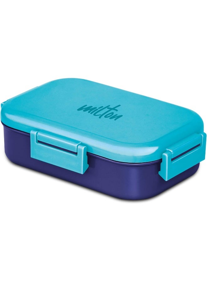 Milton صندوق غداء داخلي من الفولاذ المقاوم للصدأ للزملاء الكبار، 700 مل، أزرق - Image 1