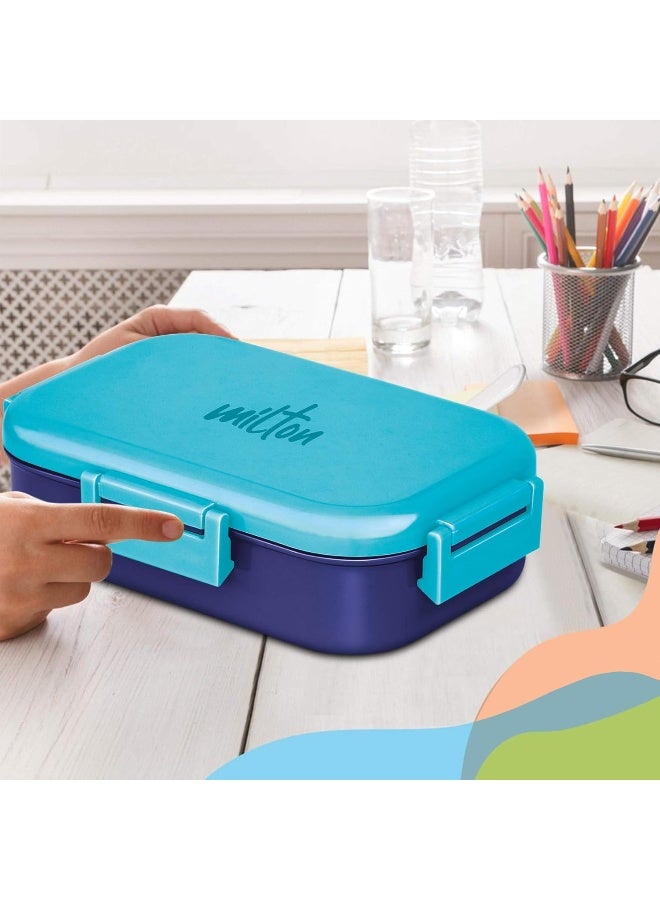 Milton صندوق غداء داخلي من الفولاذ المقاوم للصدأ للزملاء الكبار، 700 مل، أزرق - Image 3