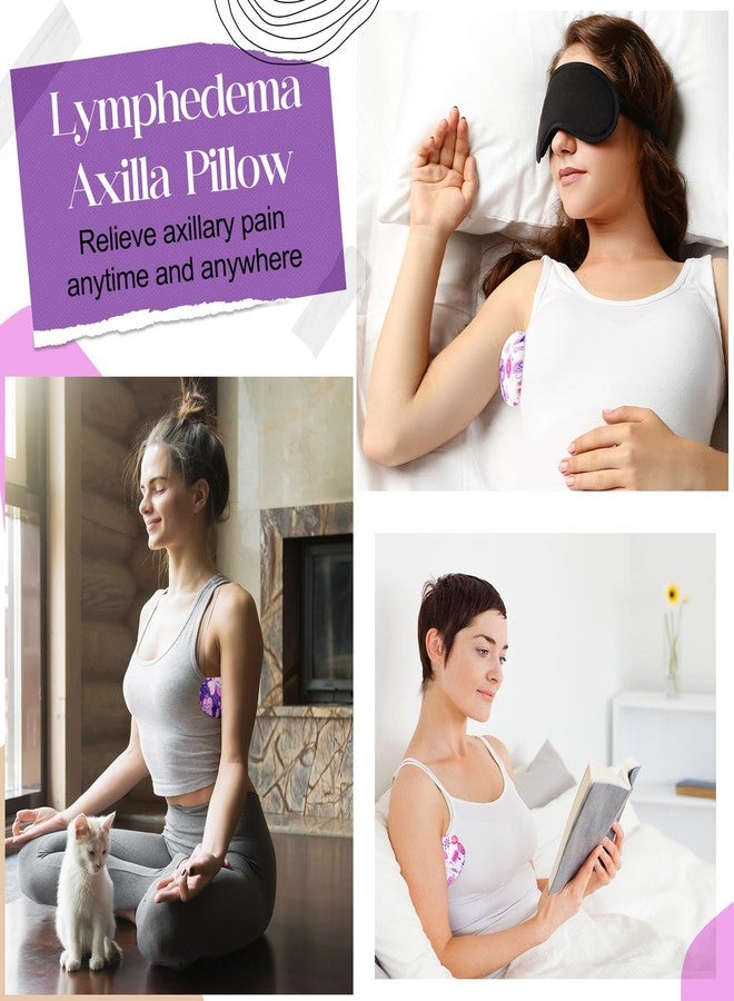 Lineshading 4 Pcs Lymphedema Axilla Pillow Mastectomy Cotton Post Breast Surgery Recovery Breast Pillow for Sleeping Mastectomy Underarm Armpit Pain Relief - Image 4