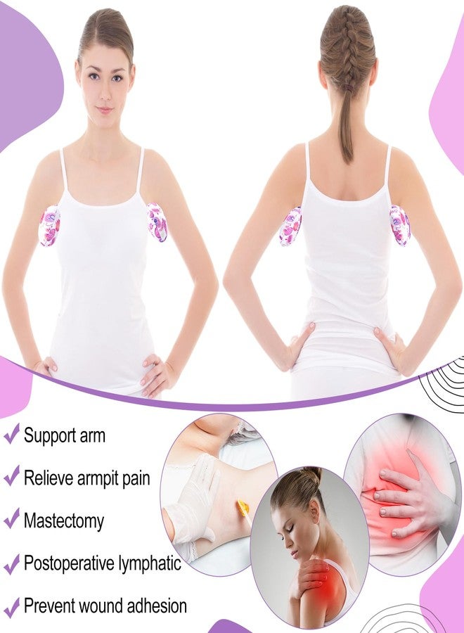 Lineshading 4 Pcs Lymphedema Axilla Pillow Mastectomy Cotton Post Breast Surgery Recovery Breast Pillow for Sleeping Mastectomy Underarm Armpit Pain Relief - Image 5