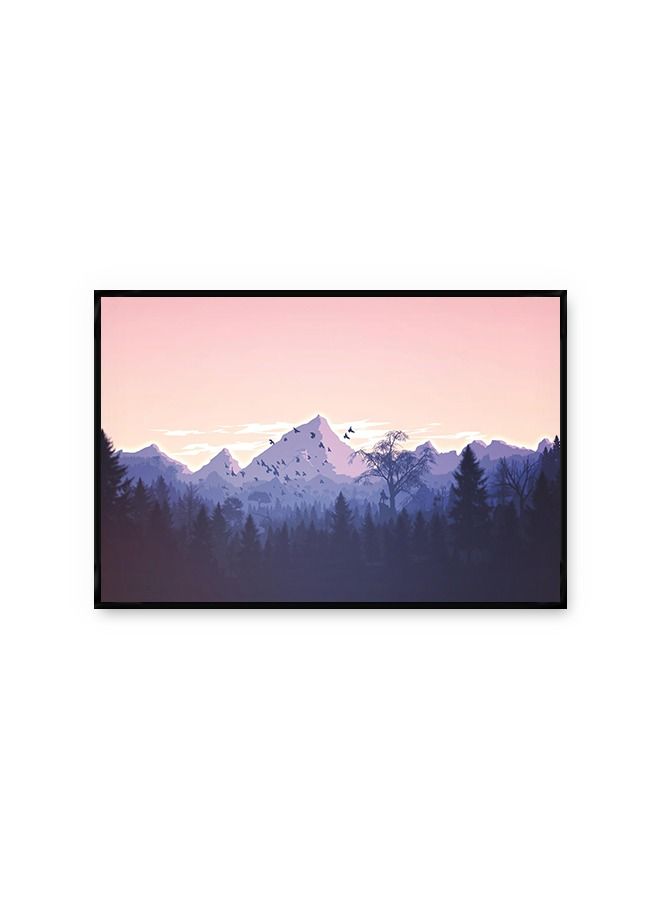 Marktna Canvas Wall Art For Wall Decoration, Nature Design, With A Hollow Black Frame, Size (120x80),One Piece - Image 2