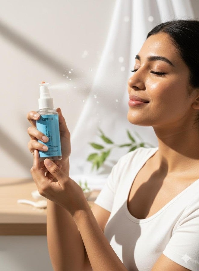 CIPHER Deep Nourish Rice Water Face Toner with Niacinamide, Alcohol-Free, Hydrating and Brightening Mist for Oily, Dry and Acne-Prone Skin, Pore Tightening Formula - Image 5