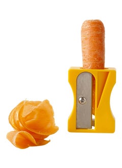 Generic Karoto Carrot Sharpener | Vegetable Peeler | Veggie Peeler & Cucumber Peeler | Fun Kitchen Gadgets | from a Series of Unique Peelers for Kitchen | Fun Kitchen Stuff | by Monkey Business (Yellow)  - Image 1