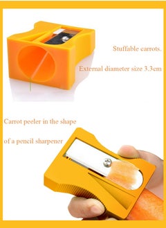 Generic Karoto Carrot Sharpener | Vegetable Peeler | Veggie Peeler & Cucumber Peeler | Fun Kitchen Gadgets | from a Series of Unique Peelers for Kitchen | Fun Kitchen Stuff | by Monkey Business (Yellow)  - Image 4