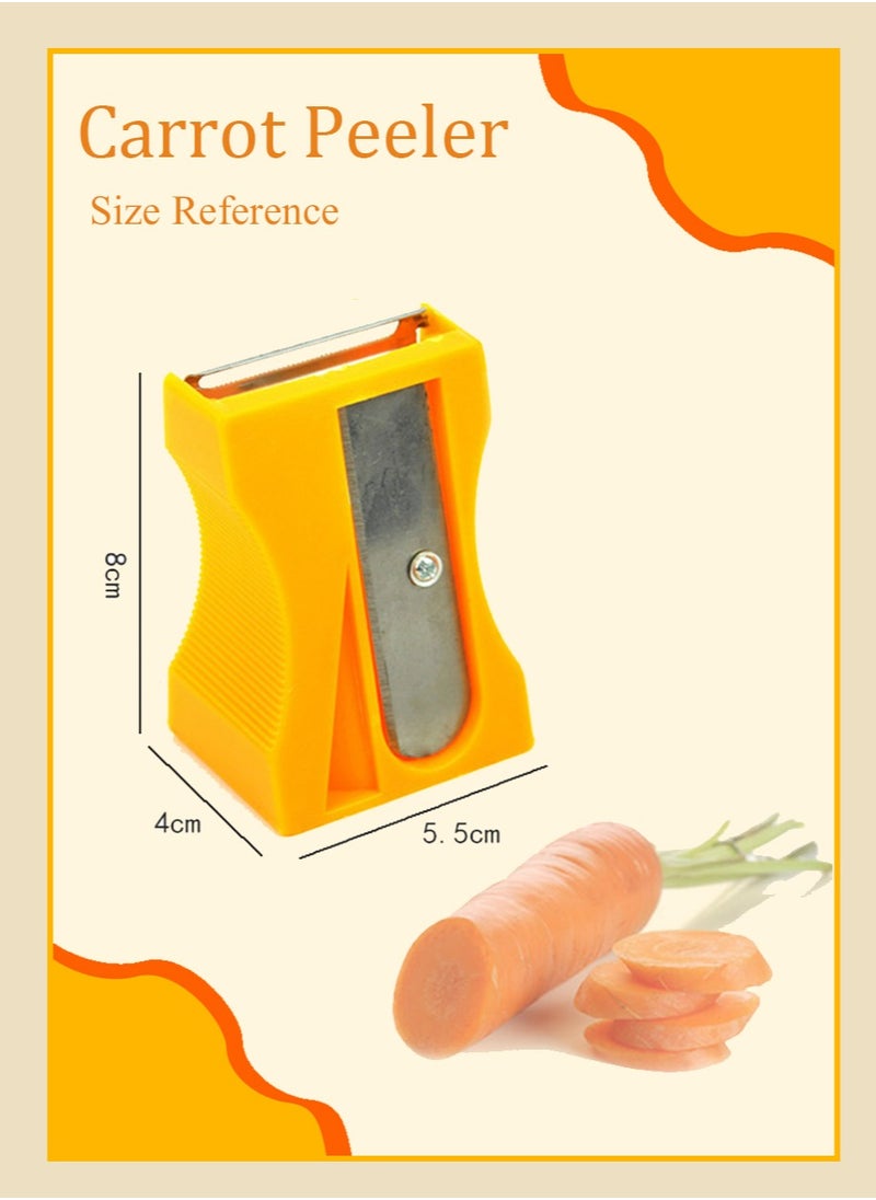 Generic - Karoto Carrot Sharpener | Vegetable Peeler | Veggie Peeler & Cucumber Peeler | Fun Kitchen Gadgets | from a Series of Unique Peelers for Kitchen | Fun Kitchen Stuff | by Monkey Business (Yellow) - Image 1