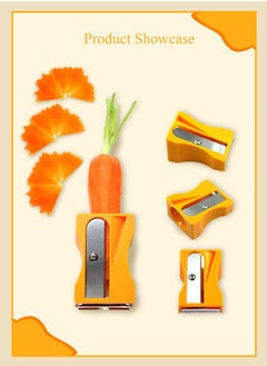 Generic Karoto Carrot Sharpener | Vegetable Peeler | Veggie Peeler & Cucumber Peeler | Fun Kitchen Gadgets | from a Series of Unique Peelers for Kitchen | Fun Kitchen Stuff | by Monkey Business (Yellow)  - Image 3