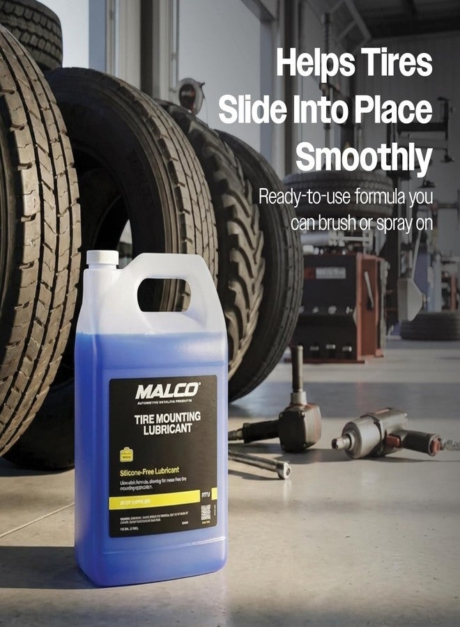 Malco Tire Mounting & Demounting Lubricant - for Automotive, Truck, Farm & Heavy-Duty Construction Tires/Improved Bead Seal/Rust Protection/Silicone & Soap Free/Whitewall Safe / 1 Gal (102401) - Image 3