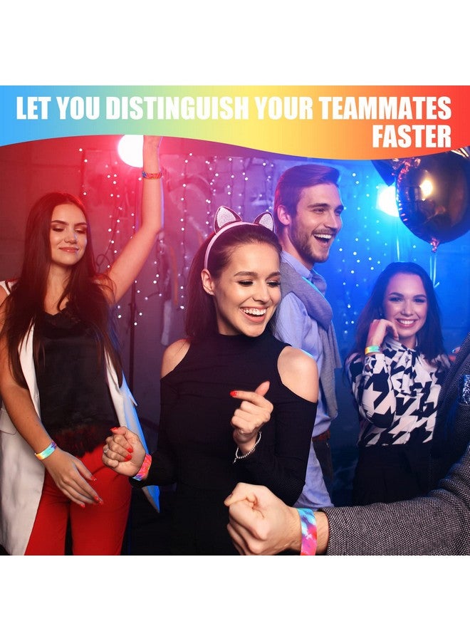 Woanger 500 Pieces Wristbands For Events Vip Paper Bands Disposable Party Wrist Wraps Lightweight Tie Dye Event Bracelets For Independence Day Events Party Concerts Festivals - Image 5