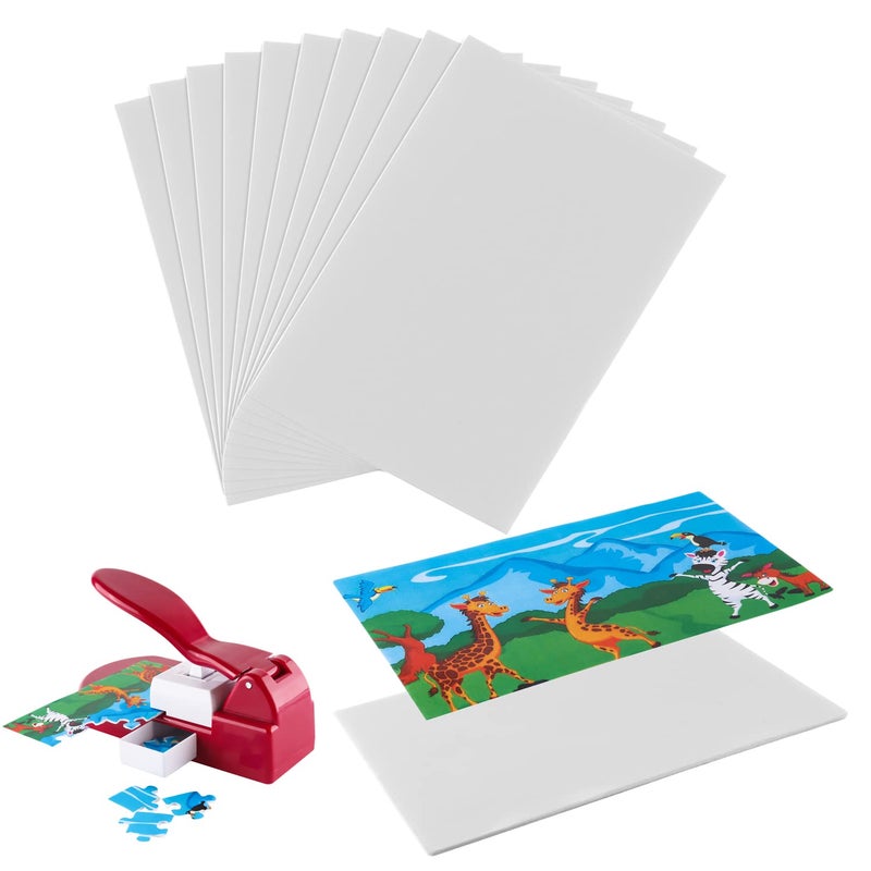 10PCS Adhedive Foams for Puzzle Maker Machine CutterJigsaw Puzzle Making Machine Special Sponge sticker for sticking 4x6inch Photos Posters Puzzles Dedicated SingleSided Adhesive Foam Boards