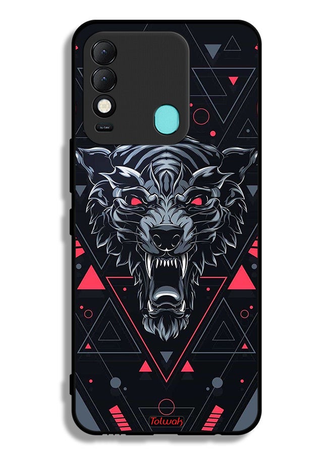 Tolwak Tecno Spark 8 Protective Case Cover Scrolling Wolf - Image 2