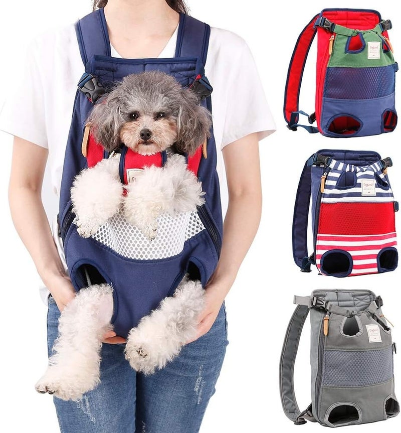 Coppthinktu Dog Carrier Backpack, Pet Front Carrier Backpack Legs Out Dog Chest Carrier for Small Medium Dogs, Hands-Free Cat Backpack Carrier Dog Travel Backpack Airline Approved Hiking Bike Motorcycle - Image 1