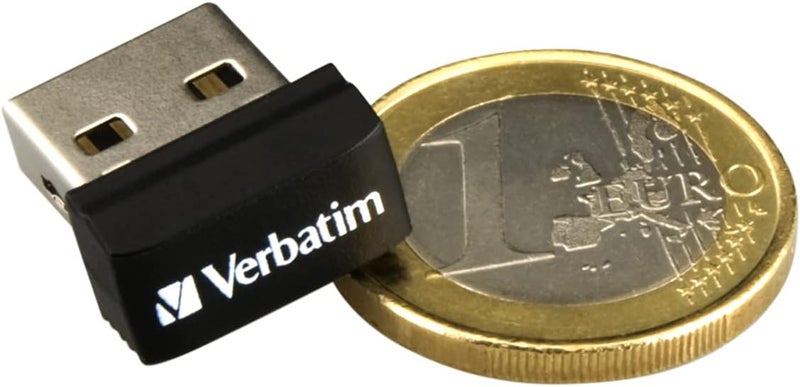 VERBATIM 32GB Store 'n' Stay Nano USB Flash Drive - Black - Image 1