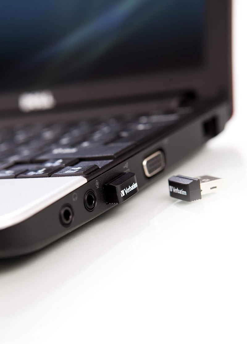 VERBATIM 32GB Store 'n' Stay Nano USB Flash Drive - Black - Image 2