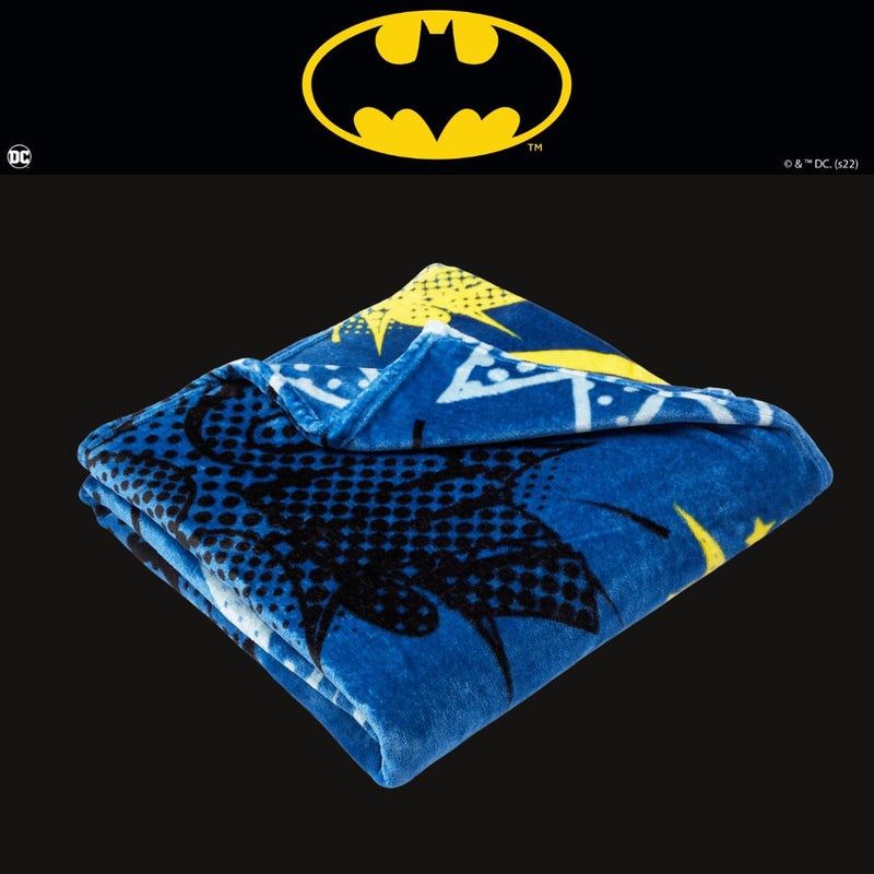 Franco Franco Batman Kids Bedding Super Soft Plush Throw Blanket  62 in x 90 in  (Officially Licensed Product)  - Image 5