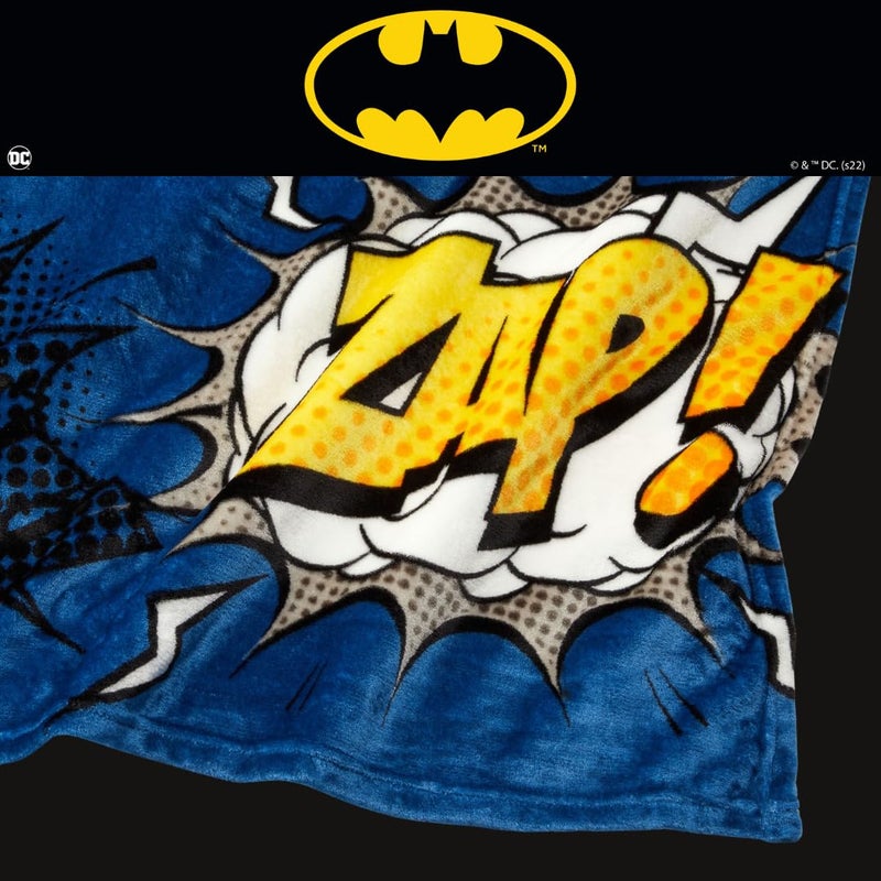 Franco Franco Batman Kids Bedding Super Soft Plush Throw Blanket  62 in x 90 in  (Officially Licensed Product)  - Image 4