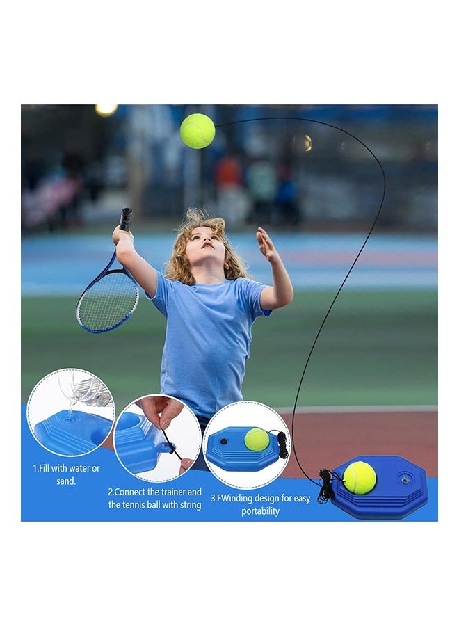 Arabest Tennis Racket 2 Kids Trainer Set with 3 Automatic Rebound Balls 2 Training Base and 2 Bags, Lightweight Tennis Training Equipment for Beginners Junior Youth Parent-Child Practice, 52 * 22cm - Image 2
