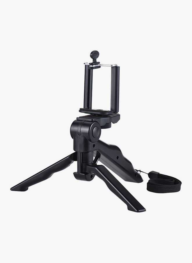 Mini Tripod Stand With Mobile Holder Black - Image 2