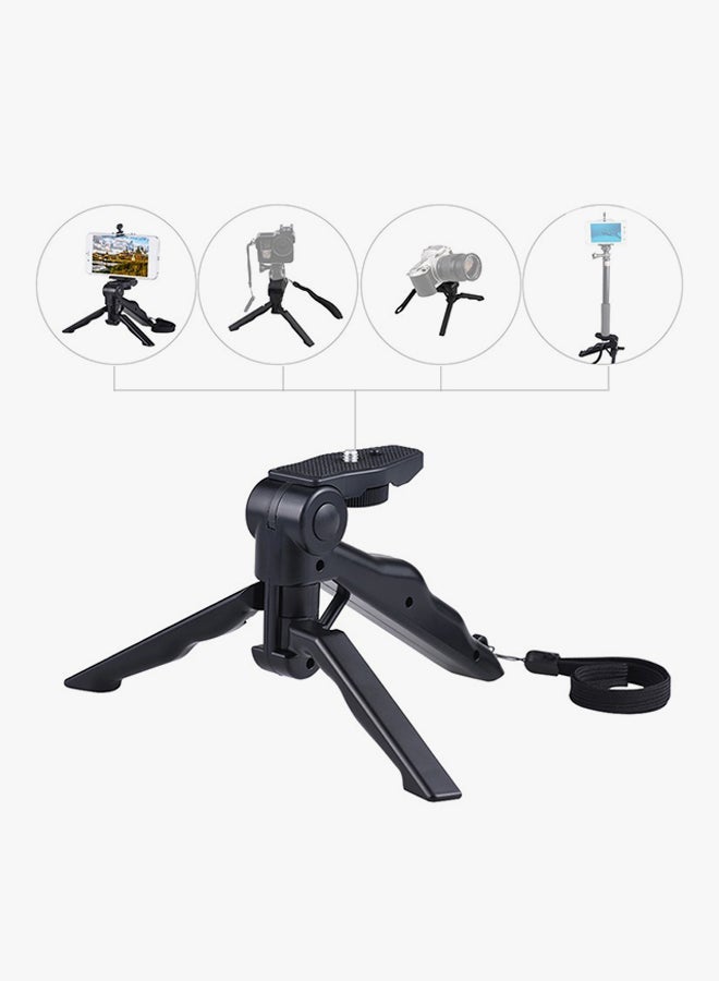 Mini Tripod Stand With Mobile Holder Black - Image 3