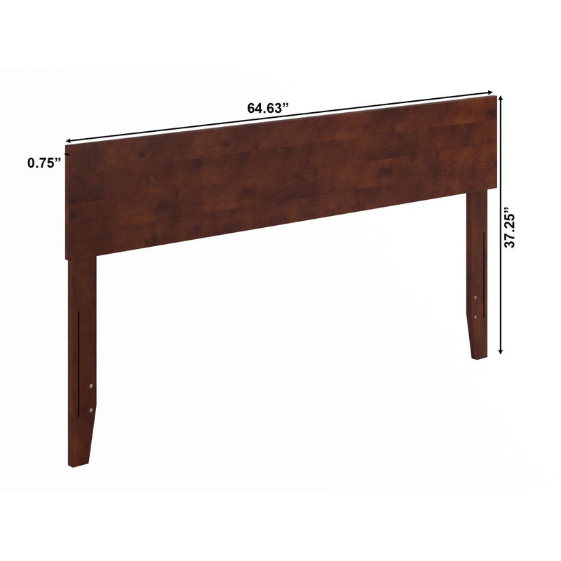 AFI Orlando Modern Solid Wood Headboard, Queen, Walnut - Image 4