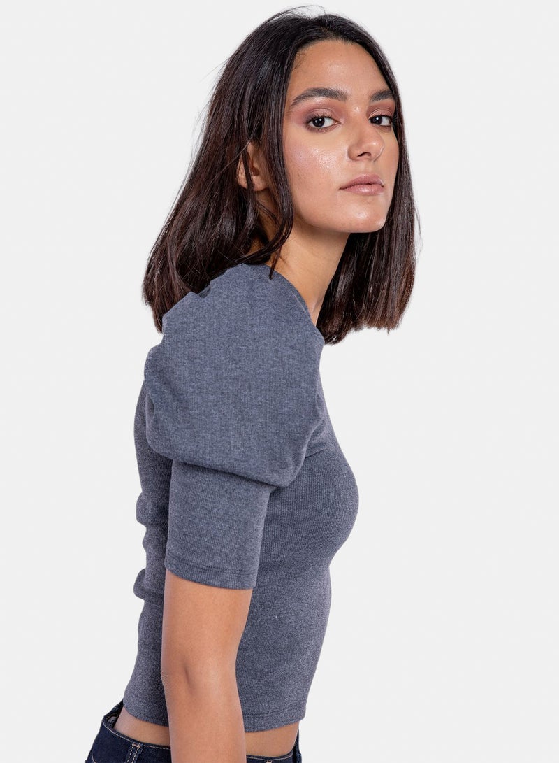 belle Off Shoulder Top With On Side Ruffles - Image 3