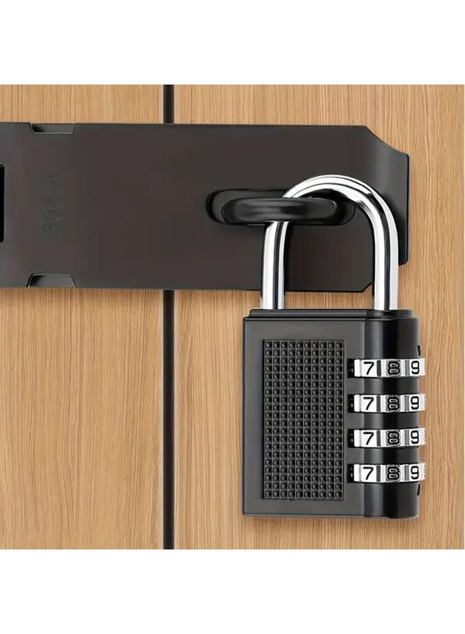 Black Password Hanging Lock Waterproof Rustproof Mini Travel Case Suitcase Box Wardrobe Bag - Image 4