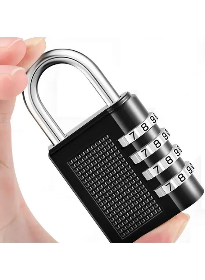 Black Password Hanging Lock Waterproof Rustproof Mini Travel Case Suitcase Box Wardrobe Bag - Image 2