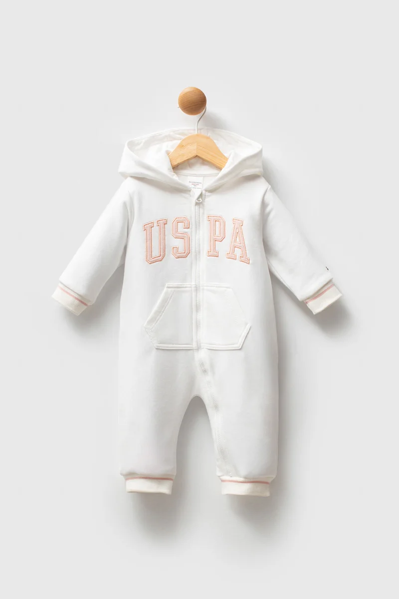 U.S. Polo Assn. U.S. Polo Assn. Baby Girls White Overalls