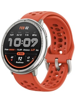 Active 2  Smart Watch 44mm GPS Maps with Direction Fitness Tracker 10 Day Battery Sleep Monitor 160+ Sport Modes Water Resistant for Android & Apple iPhone Red Silicone