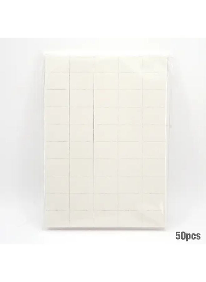 50 Pcs White Professional Mini Buffing And Sanding Files For Nail Art Polish - Image 1