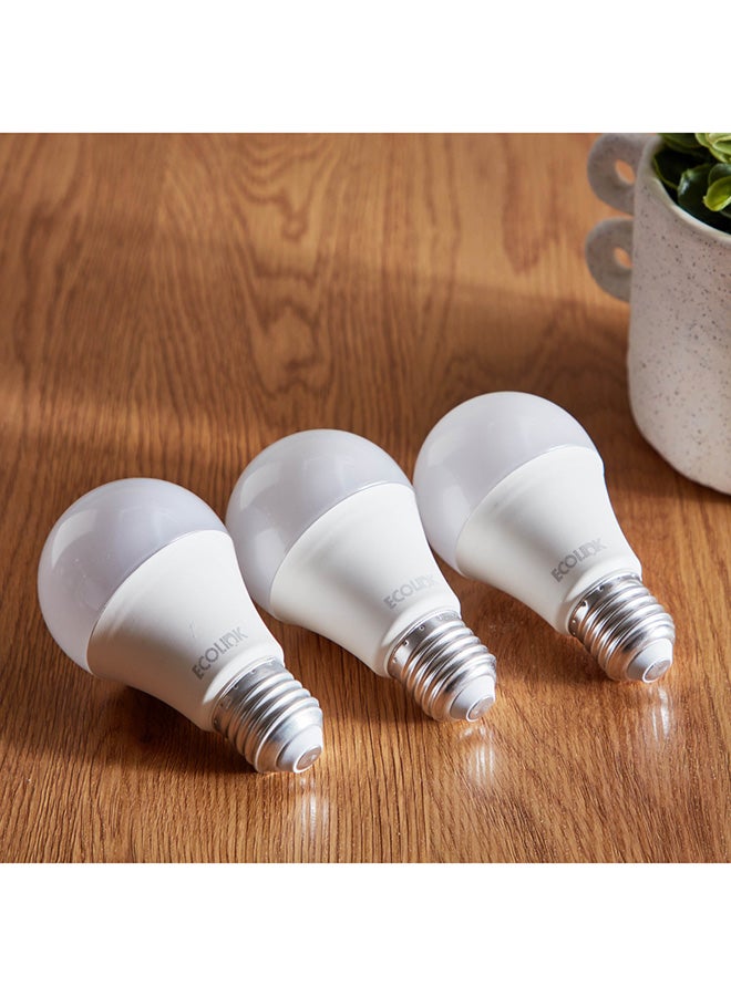 ECOLINK 10W E27 3-Piece Daylight LED Bulb Set 18.5 x 10.5 x 6 cm - Image 2