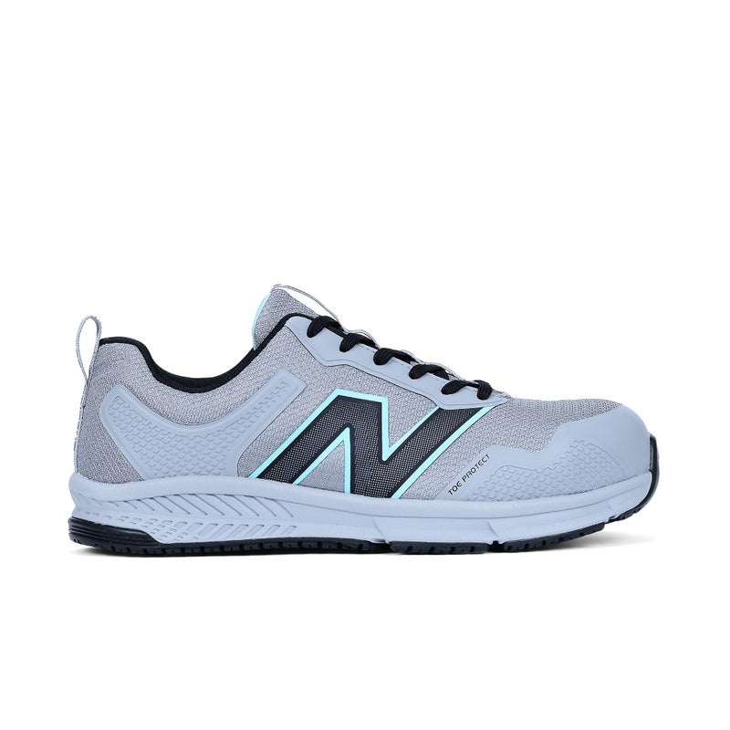 New Balance Evolve Aluminum Alloy Toe Womens Industrial Work Shoes GreyBeach Size 8 Medium Comfortable Light Work Shoes for Women Electric Hazard Slip Resistant