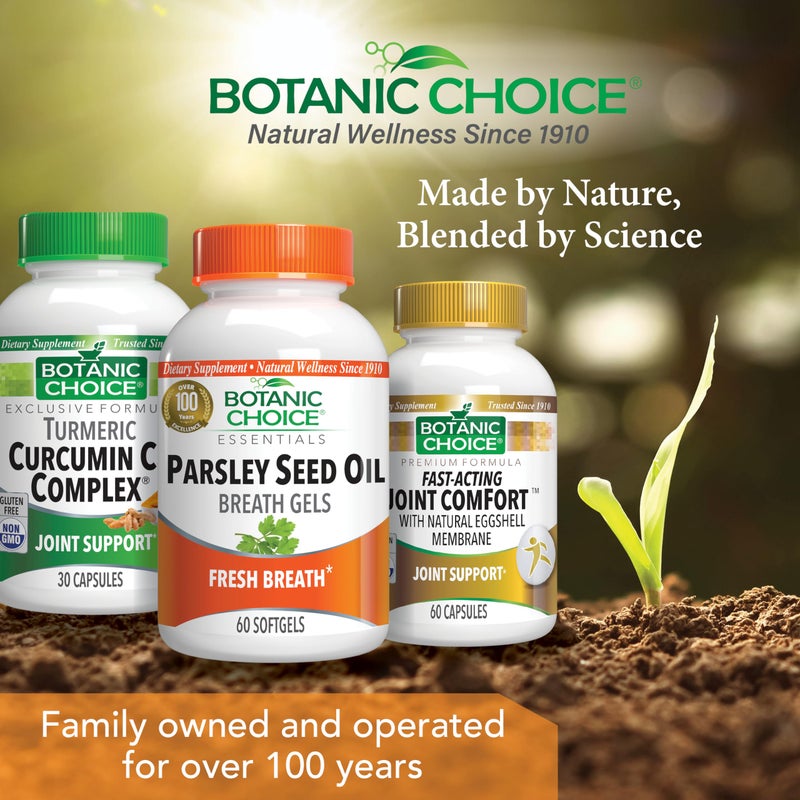 Botanic Choice زيت بذور البقدونس من بوتانيك تشويس - للتخلص من رائحة الفم الناتجة عن الأطعمة ذات الرائحة - معطر رائحة من الداخل - جل منعش للفم - 60 كبسولة لينة - Image 5