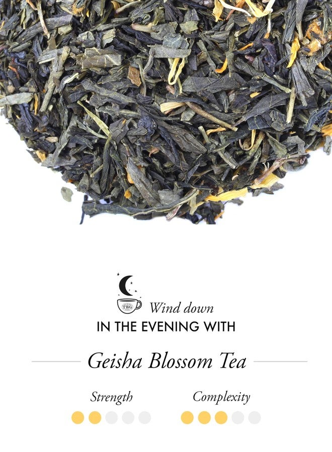 TWG Tea | Geisha Blossom Tea | Green Tea | Passionfruit & Marigold Petals | 15 Hand Sewn Cotton Teabags | Gift Set - Image 2