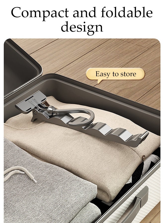 DUNISO 2Pcs Over The Door Drying Rack, Foldable Over The Door Hooks,Heavy Duty Door Organizer Rack,Waterproof and Moisture-Proof,High Load-Bearing Capacity,for Coat Clothes Laundry Bathroom Bedroom Travel - Image 4