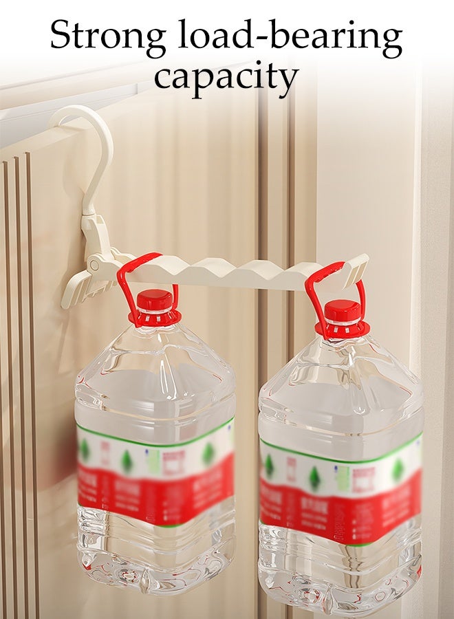 DUNISO 2Pcs Over The Door Drying Rack, Foldable Over The Door Hooks,Heavy Duty Door Organizer Rack,Waterproof and Moisture-Proof,High Load-Bearing Capacity,for Coat Clothes Laundry Bathroom Bedroom Travel - Image 5