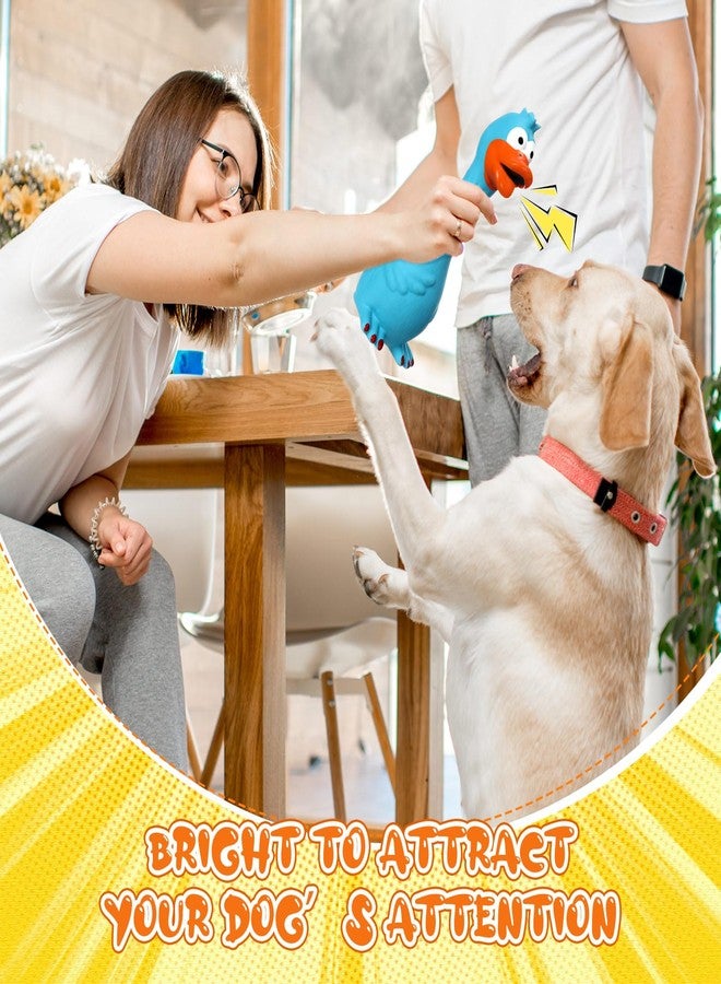 Suilung 6 Pcs Christmas Latex Squeaky Dog Toys 7-8" Soft Rubber Chicken Dog Chew Toy Screaming Animal Duck Standing Stick for Puppy Small Medium Pet Interactive Play Fetch Prank Teething(Cute Style) - Image 2